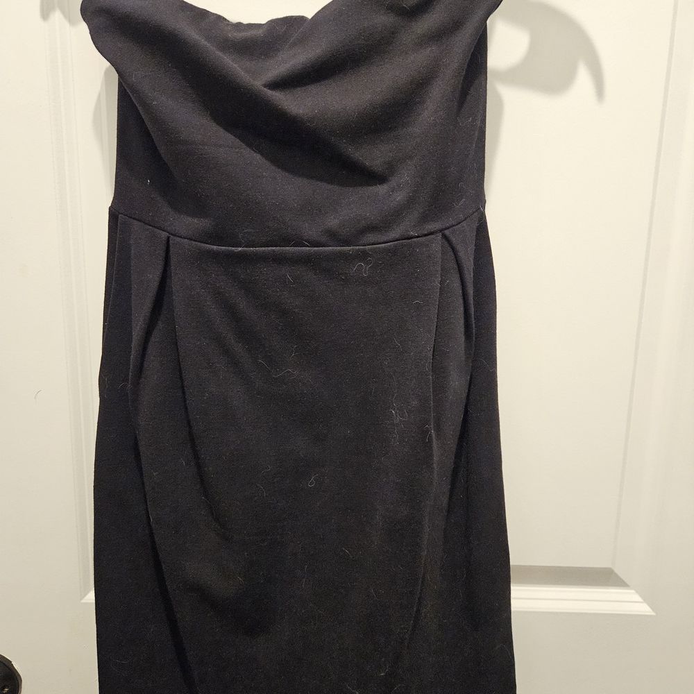 Elegant Black Strapless Dress